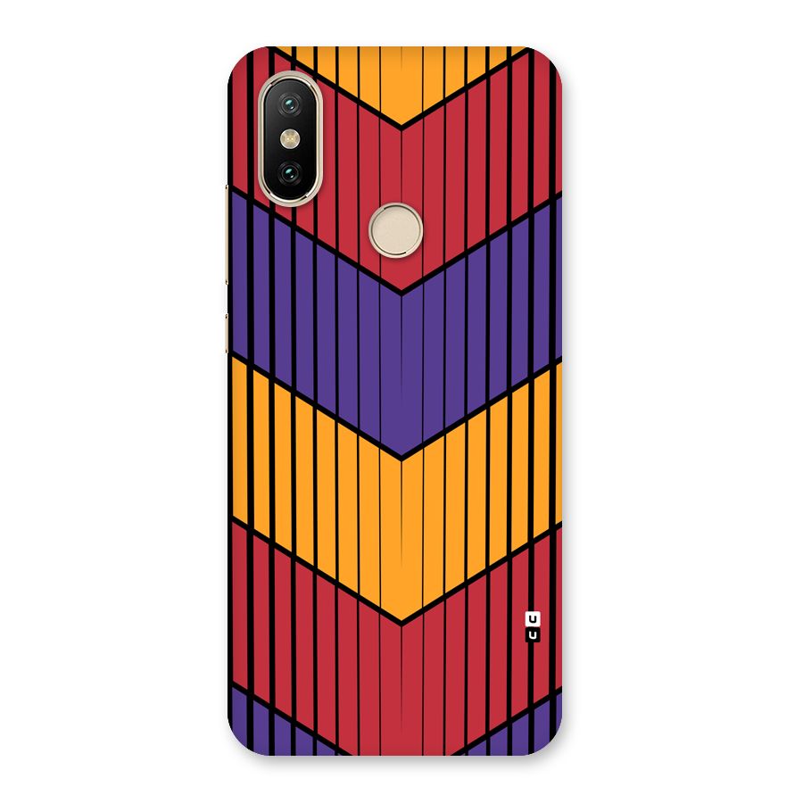 Angular Stripes Back Case for Mi A2