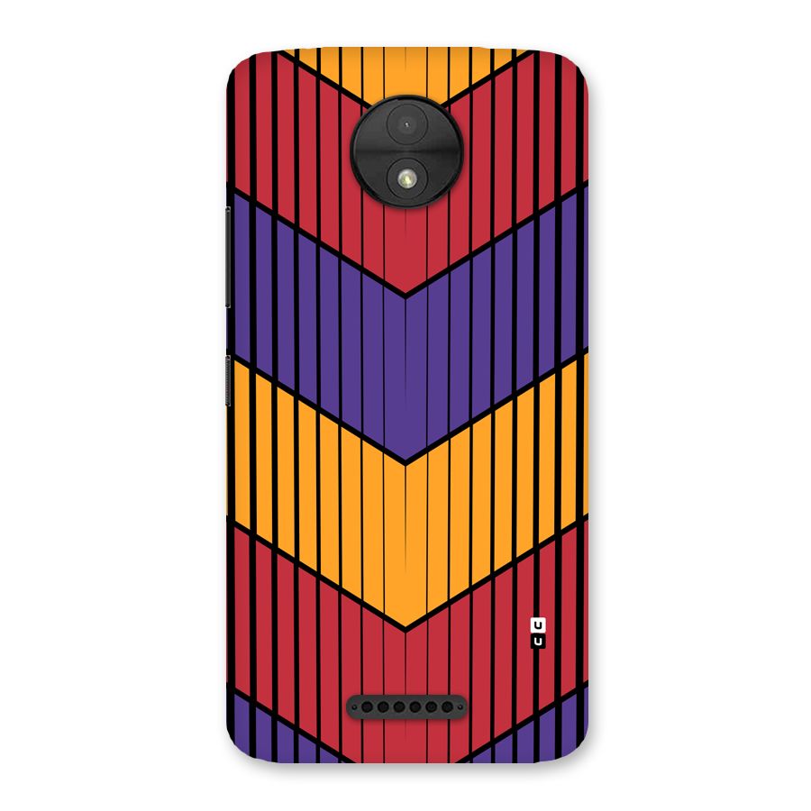 Angular Stripes Back Case for Moto C