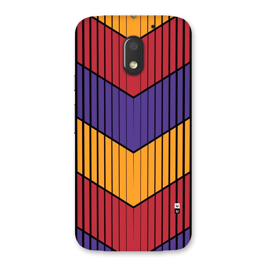 Angular Stripes Back Case for Moto E3 Power