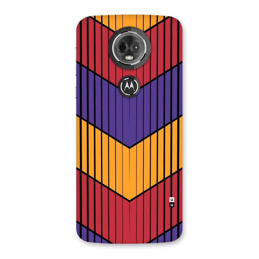 Angular Stripes Back Case for Moto E5 Plus