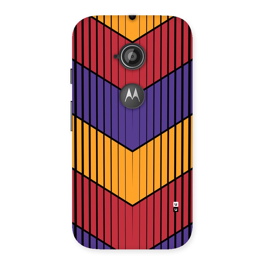Angular Stripes Back Case for Moto E 2nd Gen