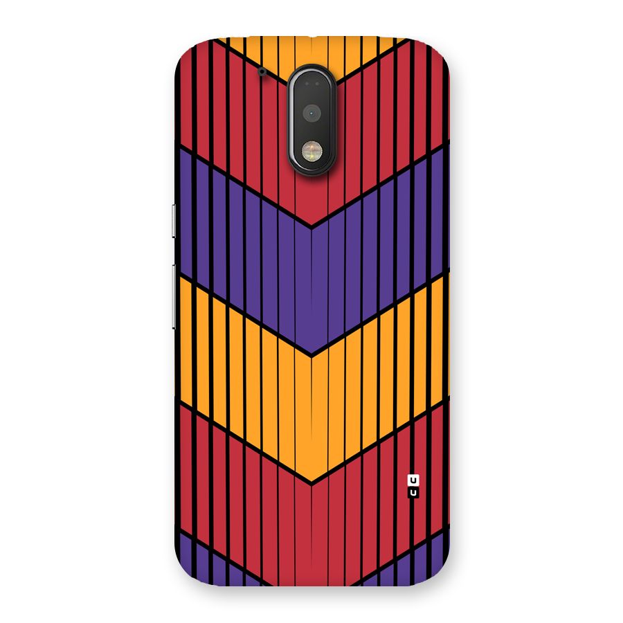 Angular Stripes Back Case for Moto G4 Plus