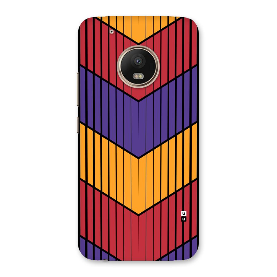Angular Stripes Back Case for Moto G5 Plus