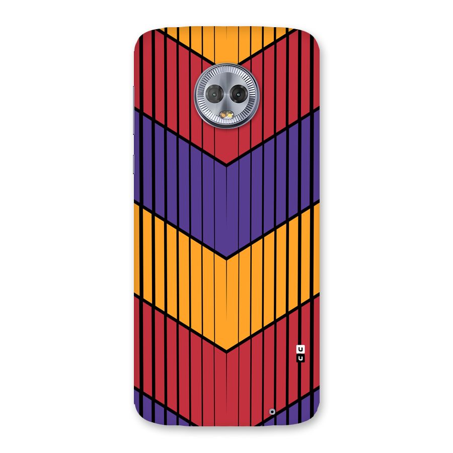 Angular Stripes Back Case for Moto G6 Plus