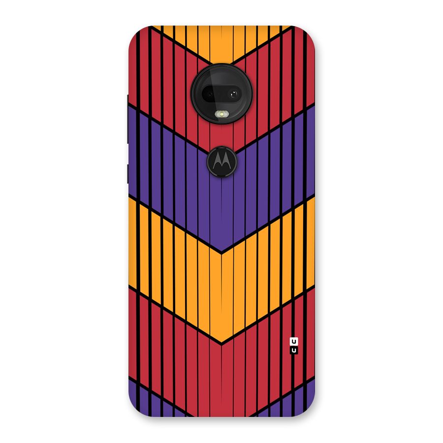Angular Stripes Back Case for Moto G7