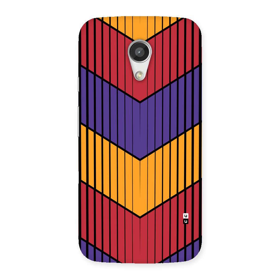 Angular Stripes Back Case for Moto G 2nd Gen