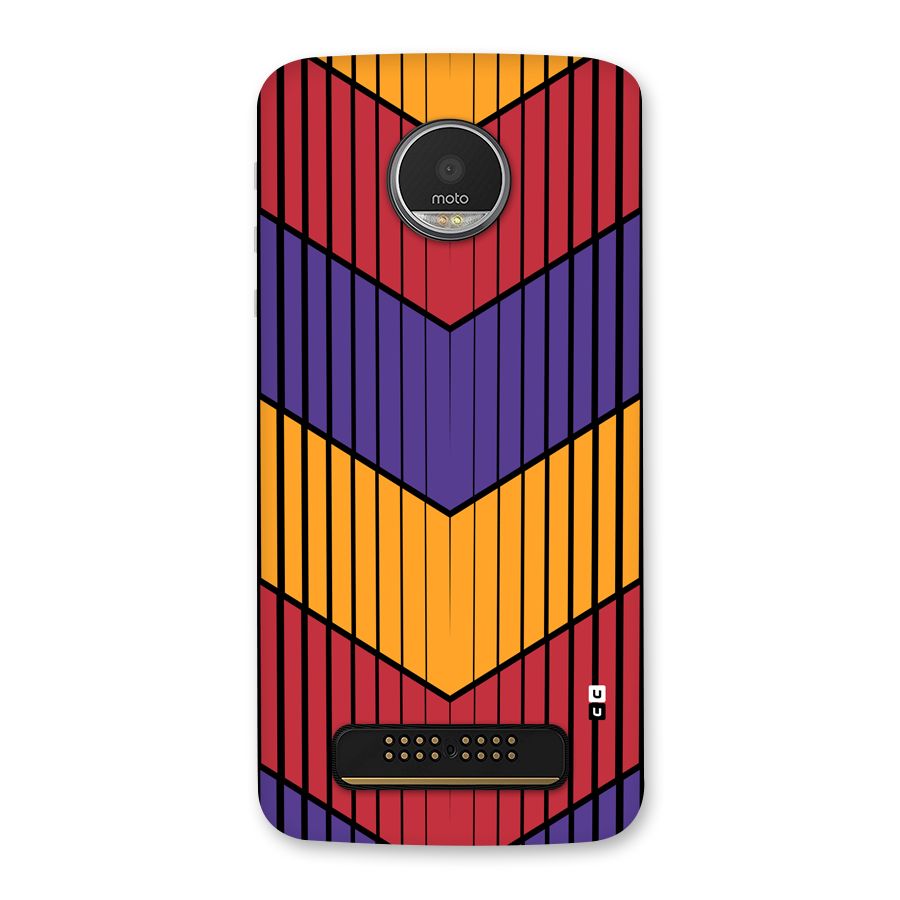 Angular Stripes Back Case for Moto Z Play