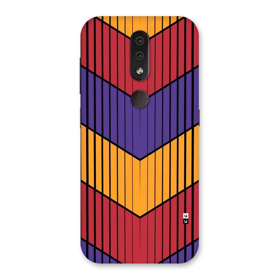 Angular Stripes Back Case for Nokia 4.2