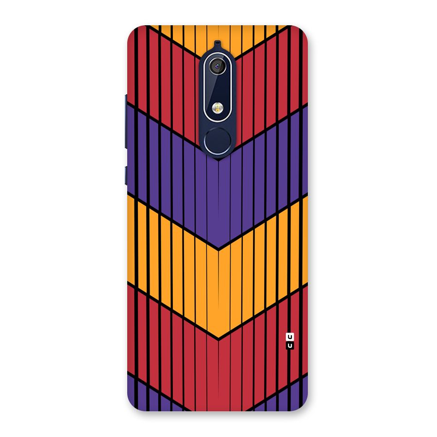 Angular Stripes Back Case for Nokia 5.1
