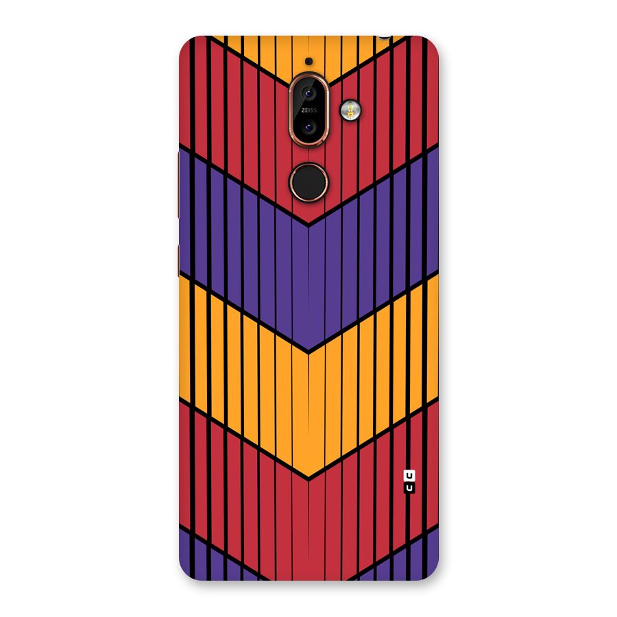 Angular Stripes Back Case for Nokia 7 Plus