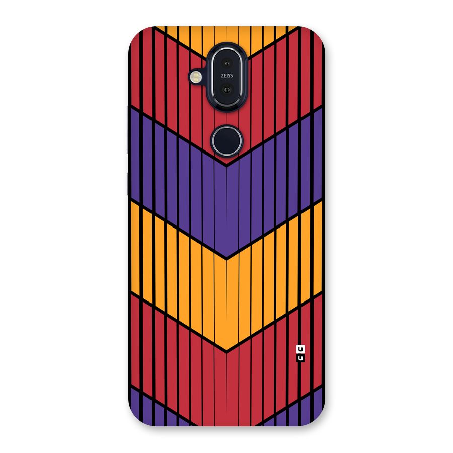 Angular Stripes Back Case for Nokia 8.1