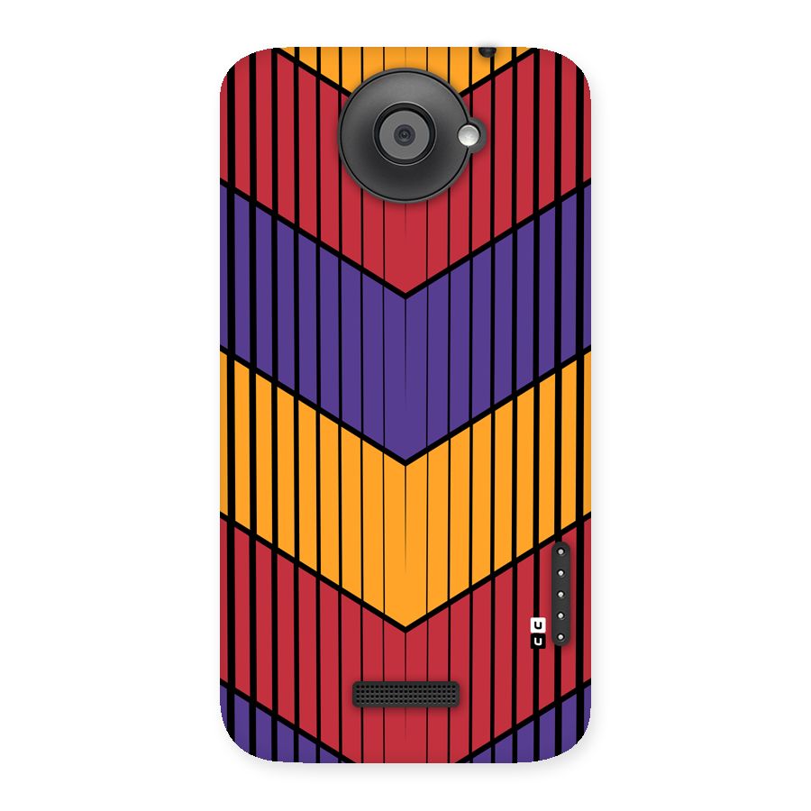 Angular Stripes Back Case for One X