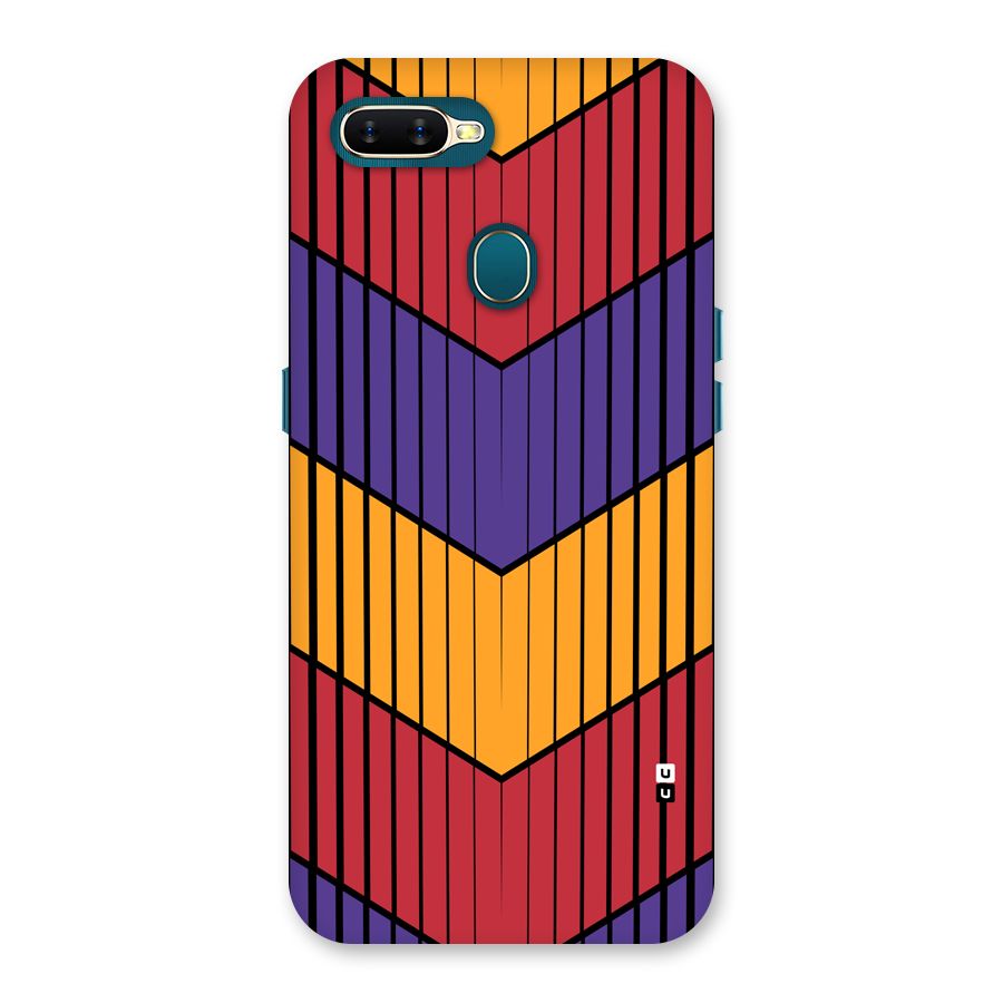 Angular Stripes Back Case for Oppo A12
