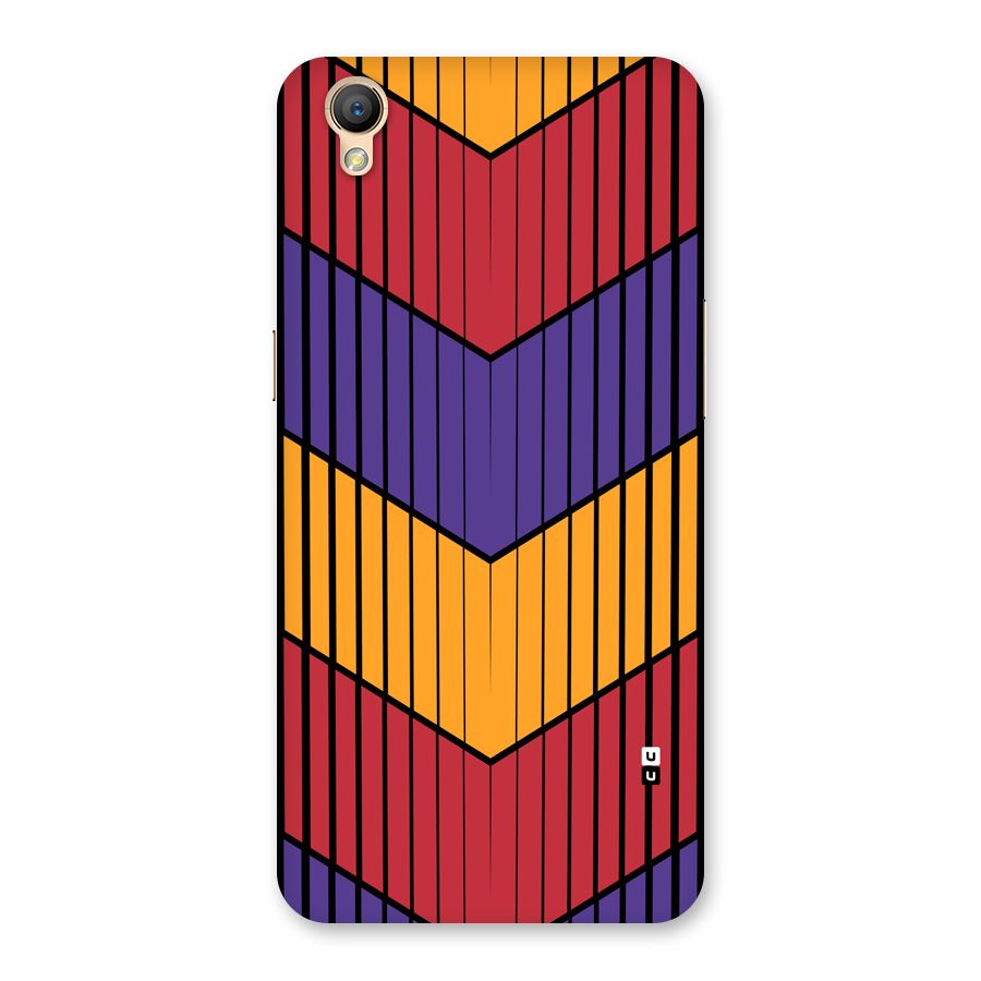 Angular Stripes Back Case for Oppo A37