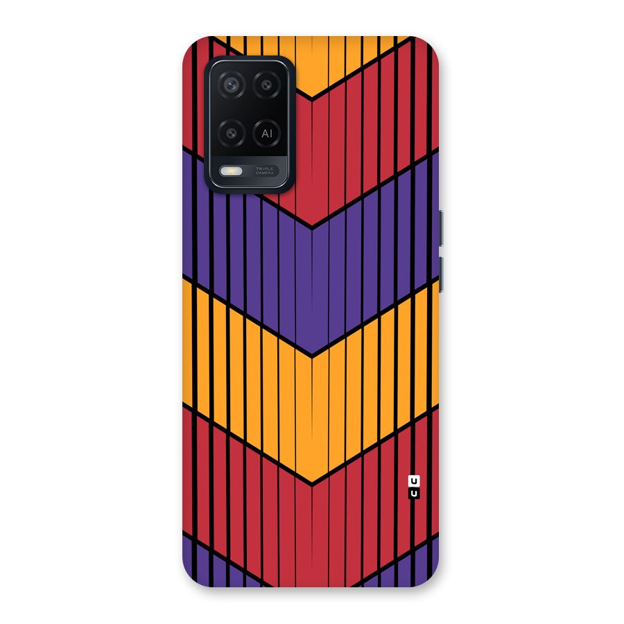 Angular Stripes Back Case for Oppo A54