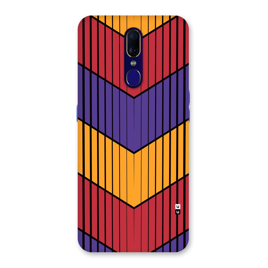 Angular Stripes Back Case for Oppo A9
