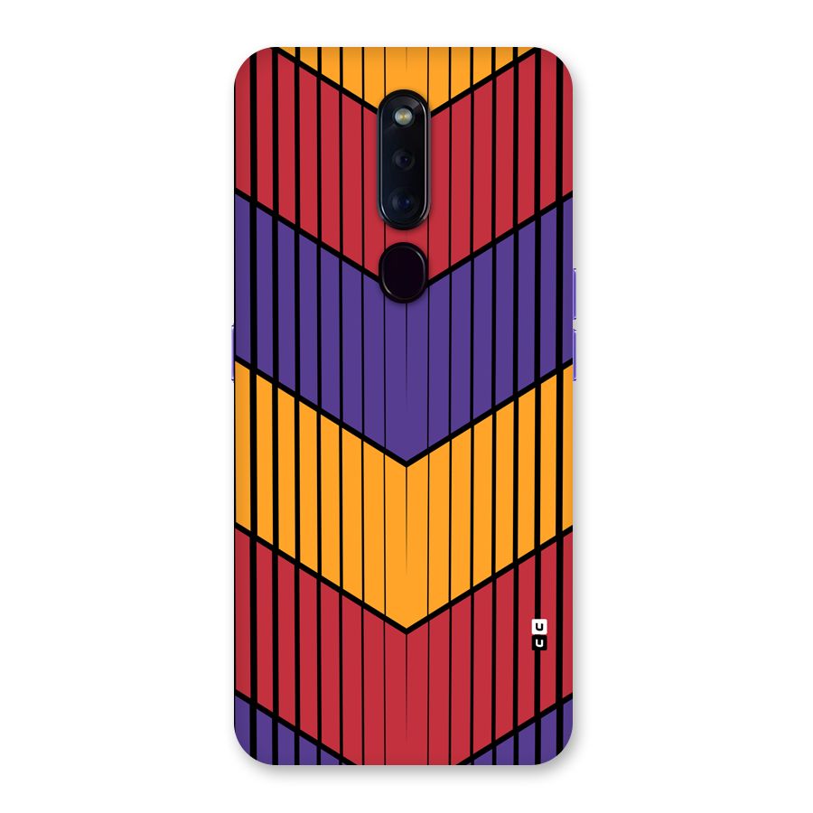 Angular Stripes Back Case for Oppo F11 Pro