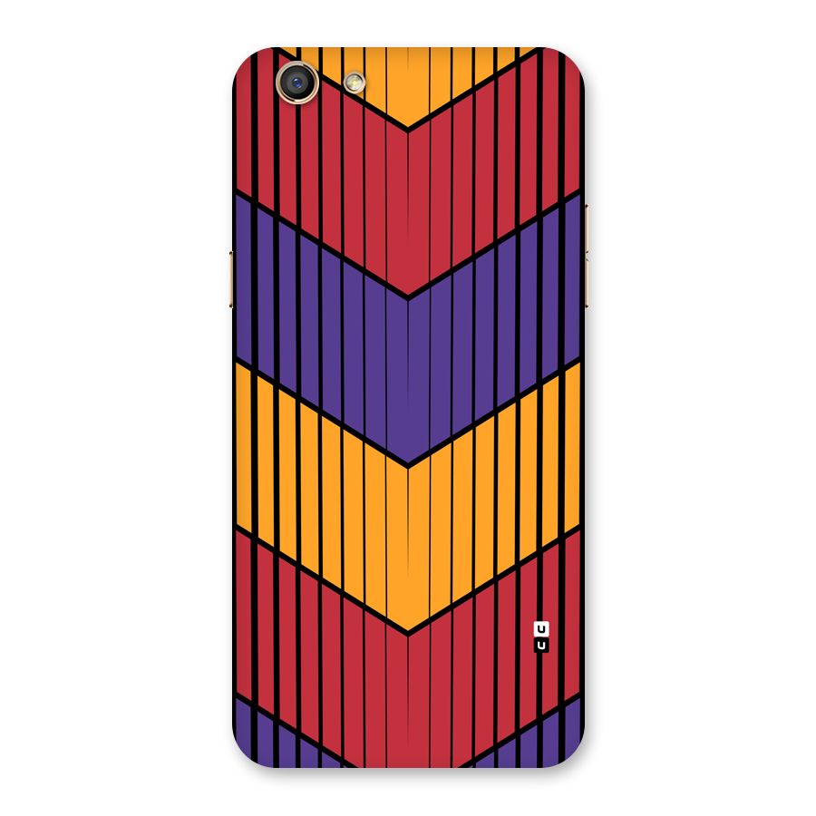Angular Stripes Back Case for Oppo F3