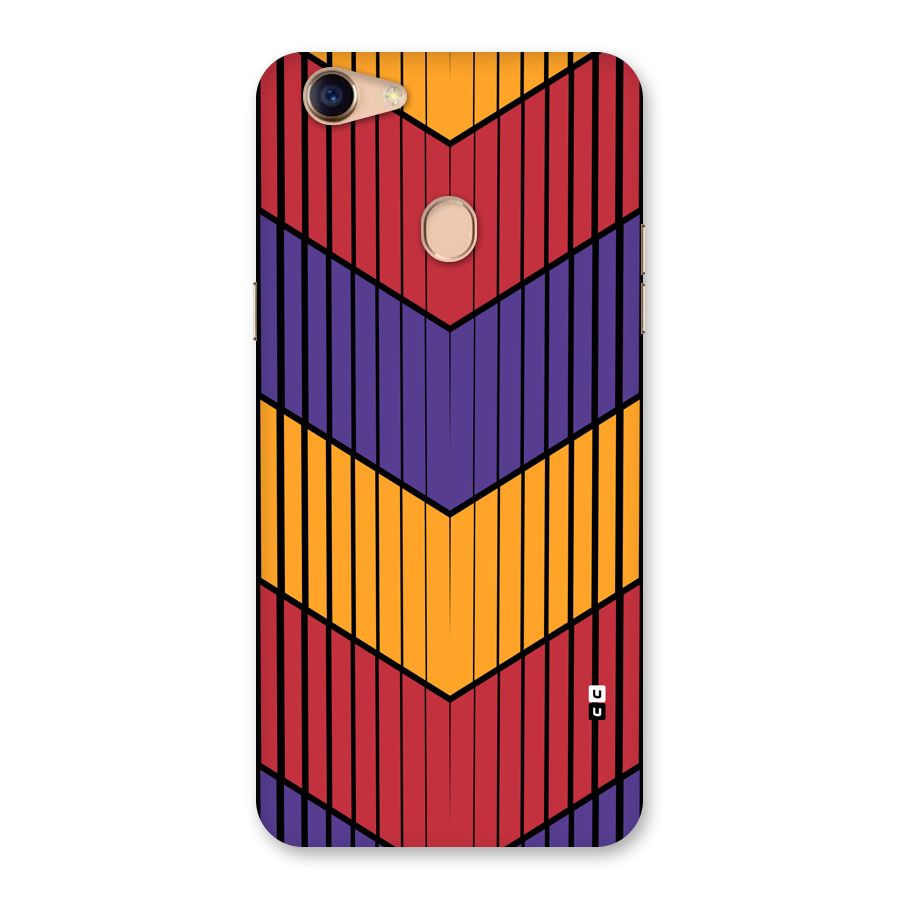 Angular Stripes Back Case for Oppo F5 Youth