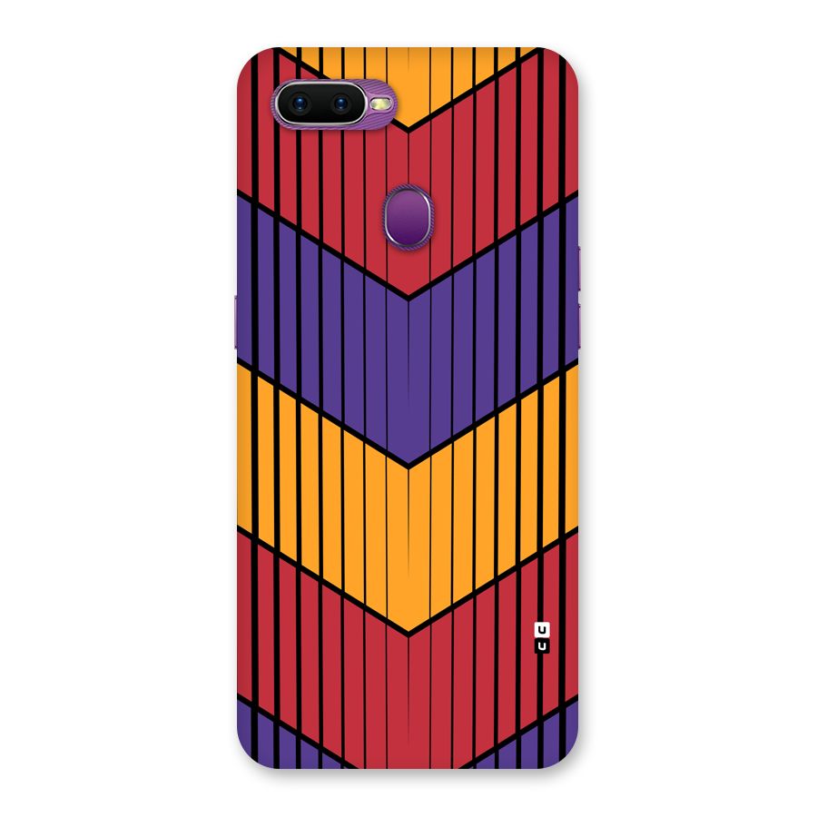 Angular Stripes Back Case for Oppo F9