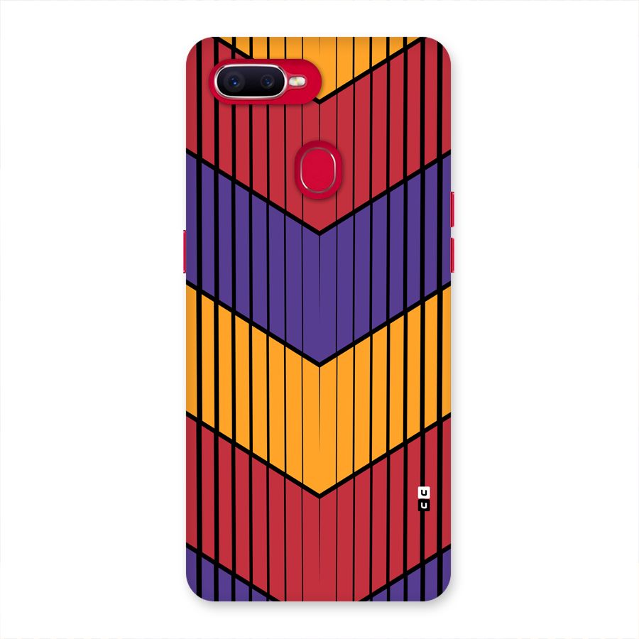 Angular Stripes Back Case for Oppo F9 Pro