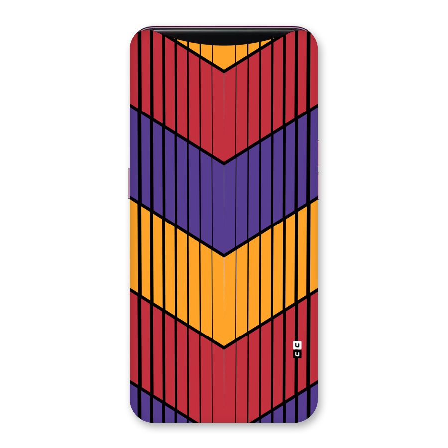 Angular Stripes Back Case for Oppo Find X