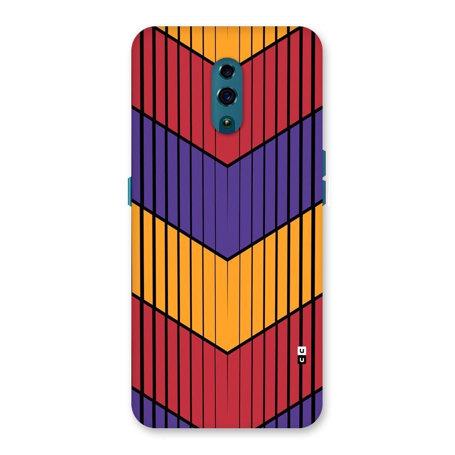 Angular Stripes Back Case for Oppo Reno