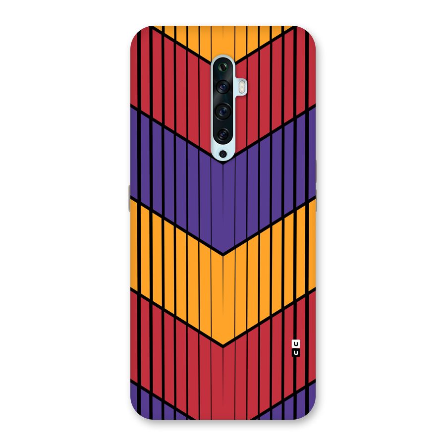 Angular Stripes Back Case for Oppo Reno2 F