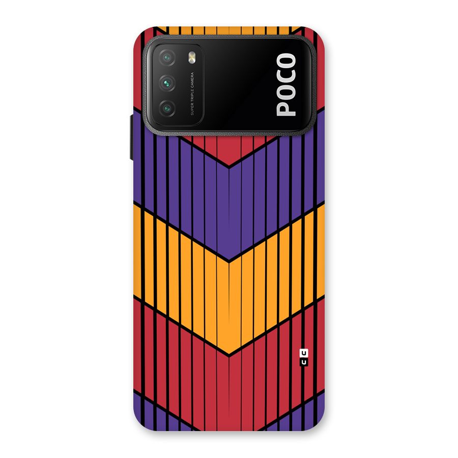 Angular Stripes Back Case for Poco M3