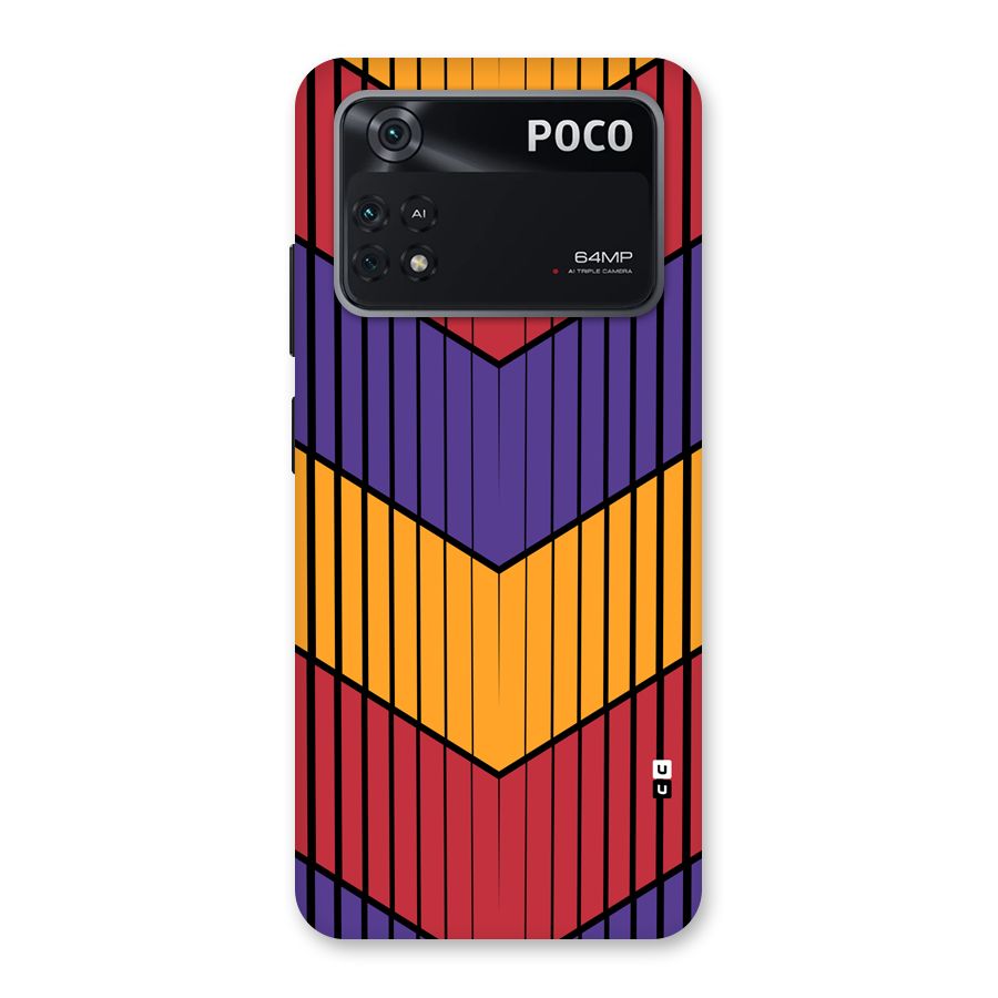 Angular Stripes Back Case for Poco M4 Pro 4G