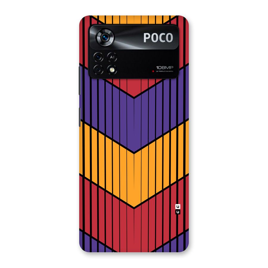 Angular Stripes Back Case for Poco X4 Pro 5G