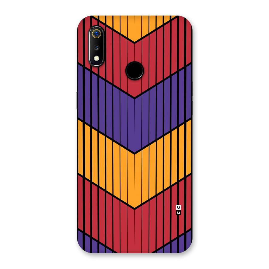 Angular Stripes Back Case for Realme 3