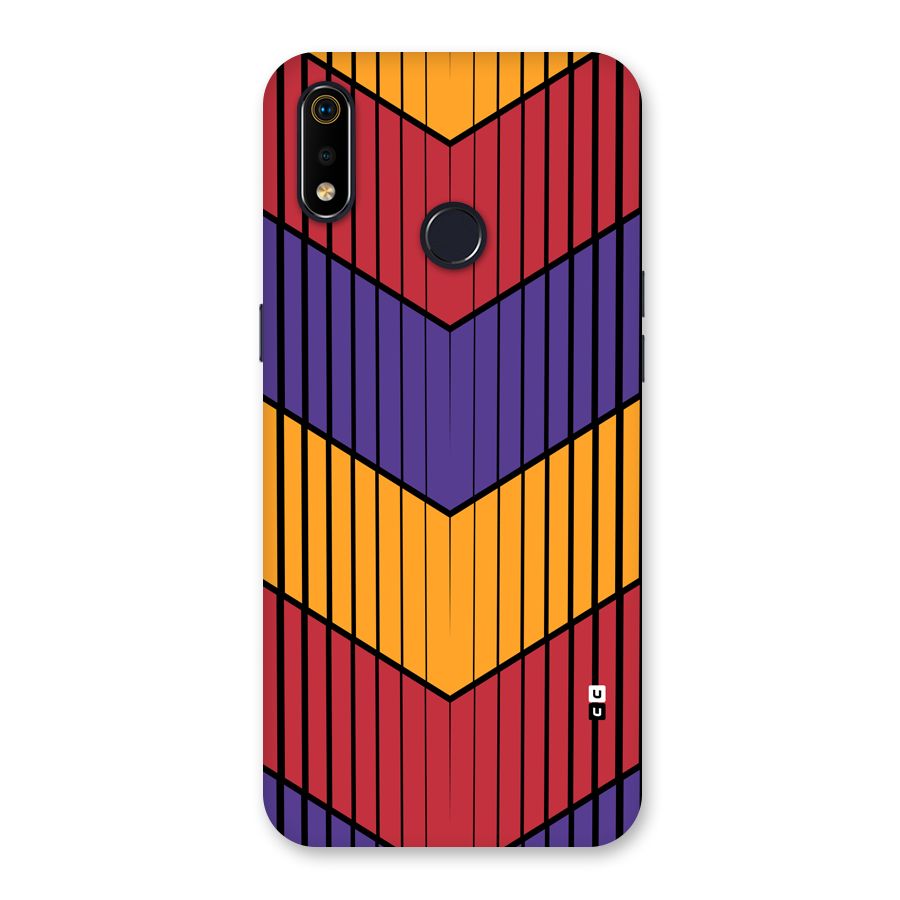 Angular Stripes Back Case for Realme 3i