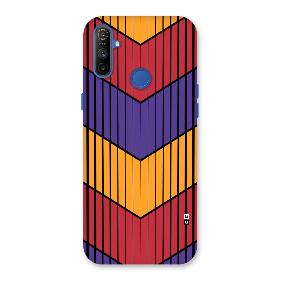 Angular Stripes Back Case for Realme Narzo 10A