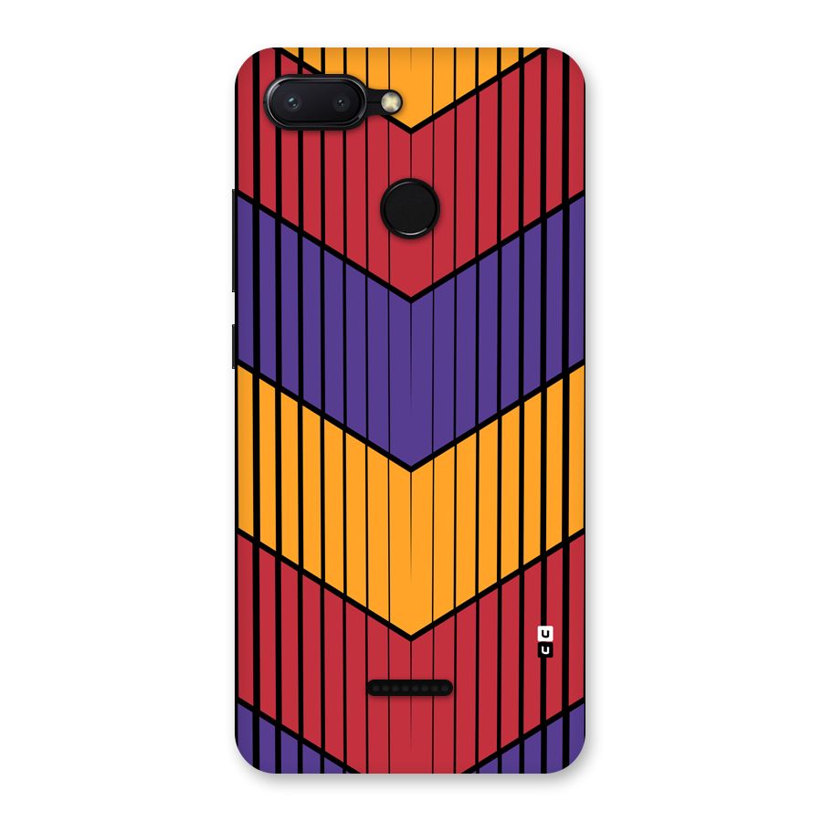 Angular Stripes Back Case for Redmi 6