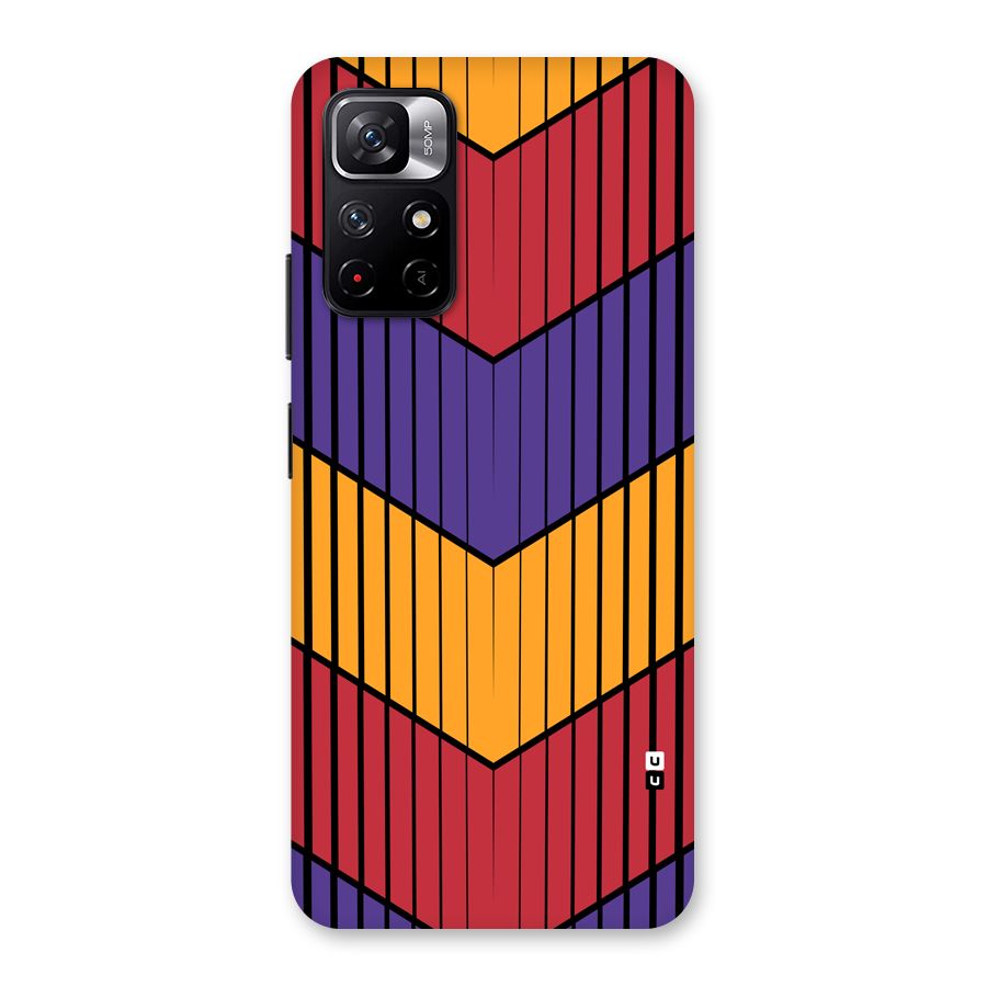 Angular Stripes Back Case for Redmi Note 11T 5G