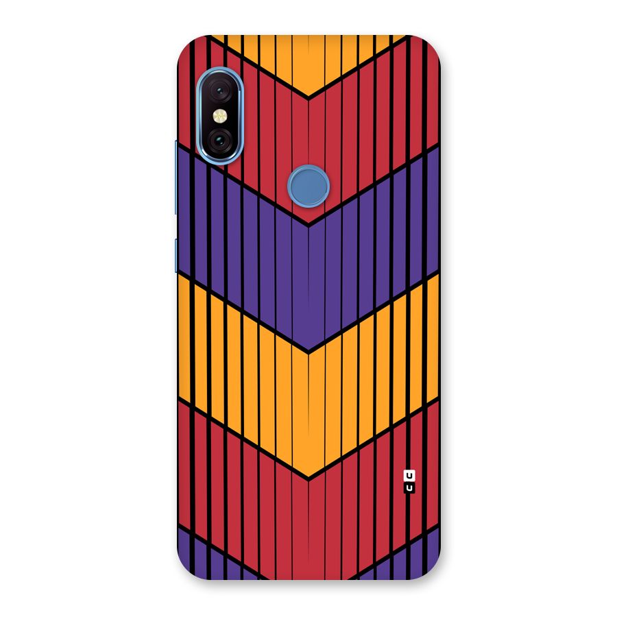 Angular Stripes Back Case for Redmi Note 6 Pro