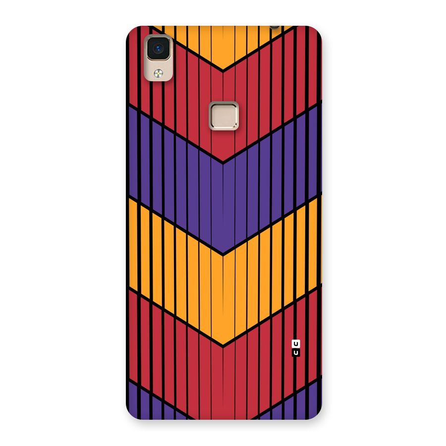 Angular Stripes Back Case for V3 Max