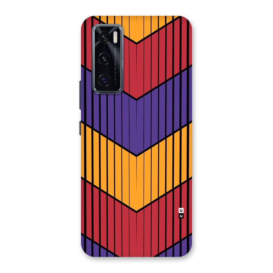 Angular Stripes Back Case for Vivo V20 SE