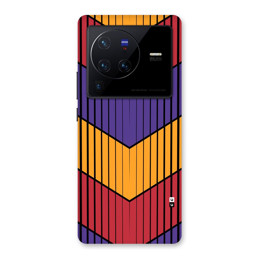 Angular Stripes Back Case for Vivo X80 Pro