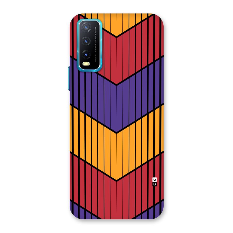 Angular Stripes Back Case for Vivo Y20G