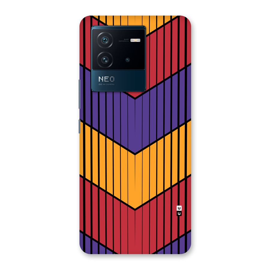 Angular Stripes Back Case for Vivo iQOO Neo 6 5G