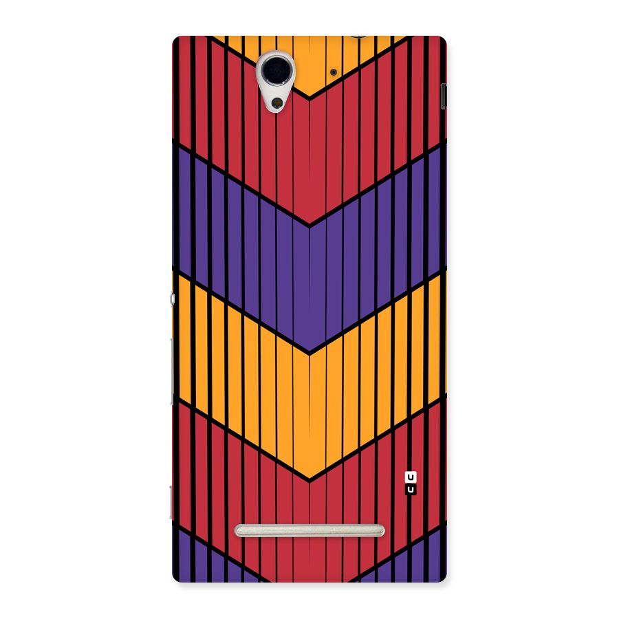 Angular Stripes Back Case for Xperia C3