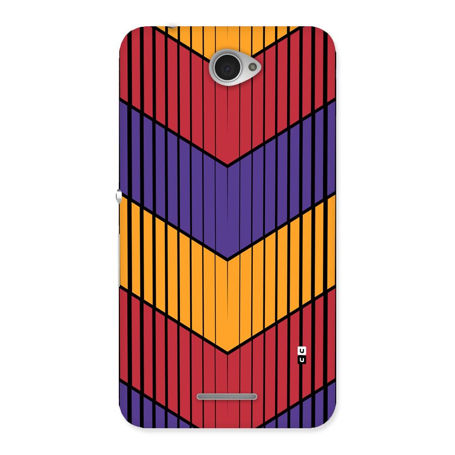Angular Stripes Back Case for Xperia E4