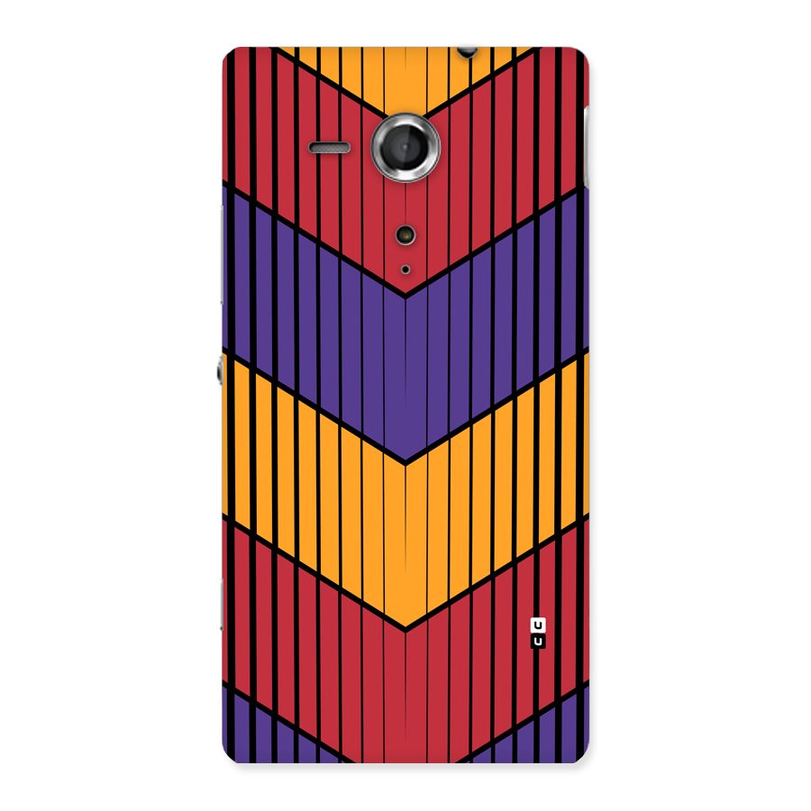 Angular Stripes Back Case for Xperia Sp
