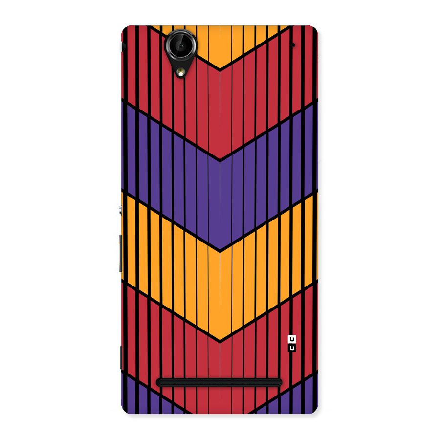 Angular Stripes Back Case for Xperia T2