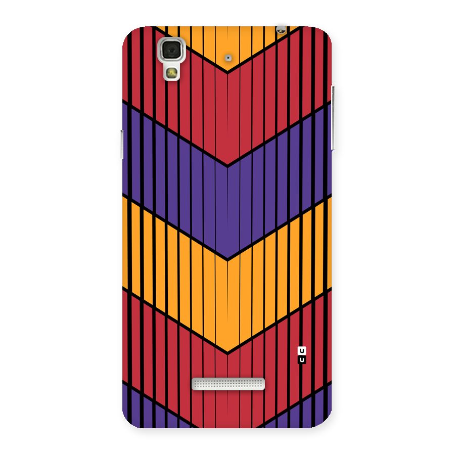 Angular Stripes Back Case for Yureka