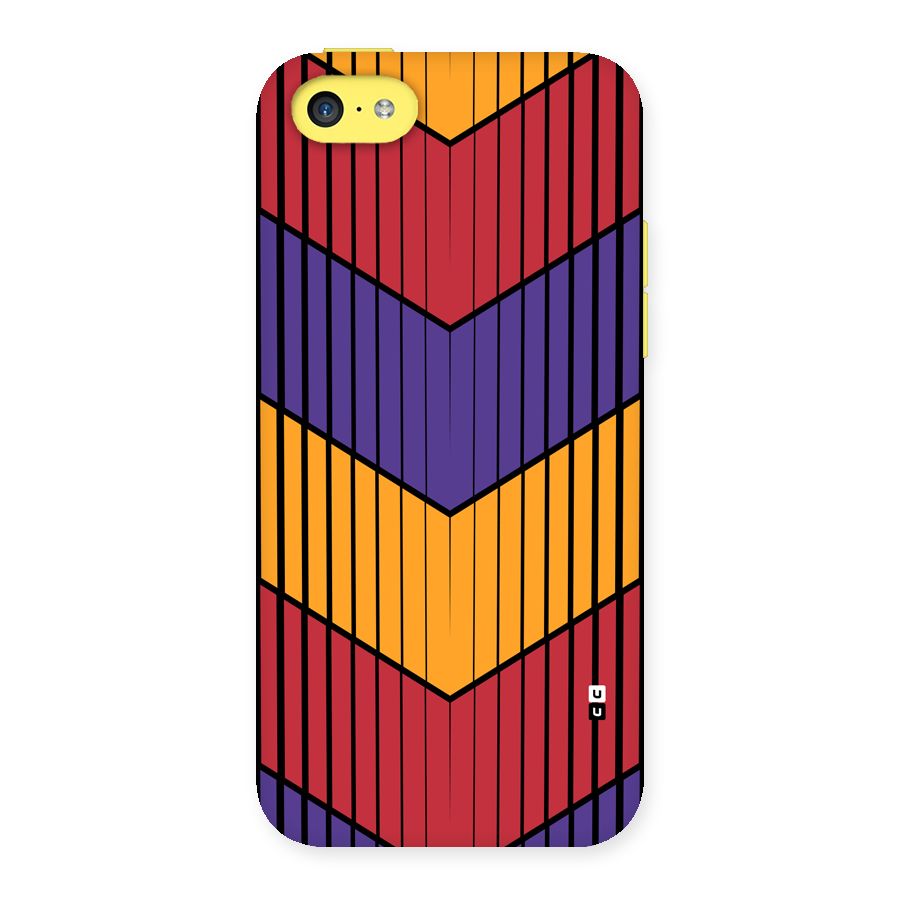 Angular Stripes Back Case for iPhone 5C