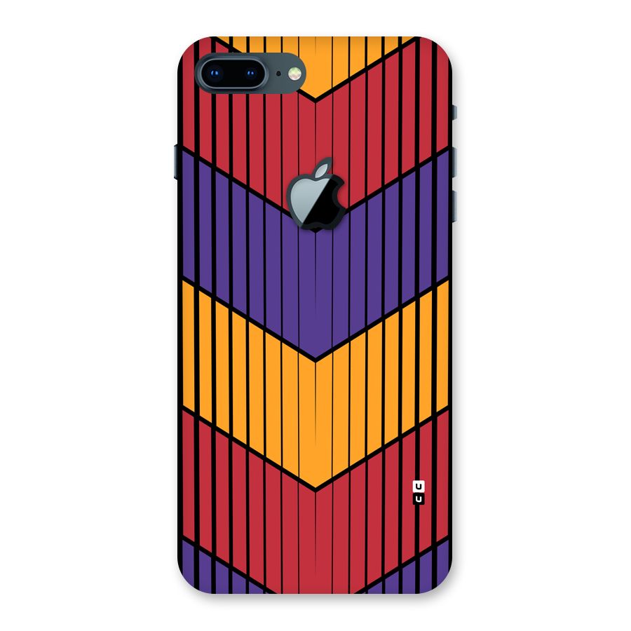 Angular Stripes Back Case for iPhone 7 Plus Apple Cut
