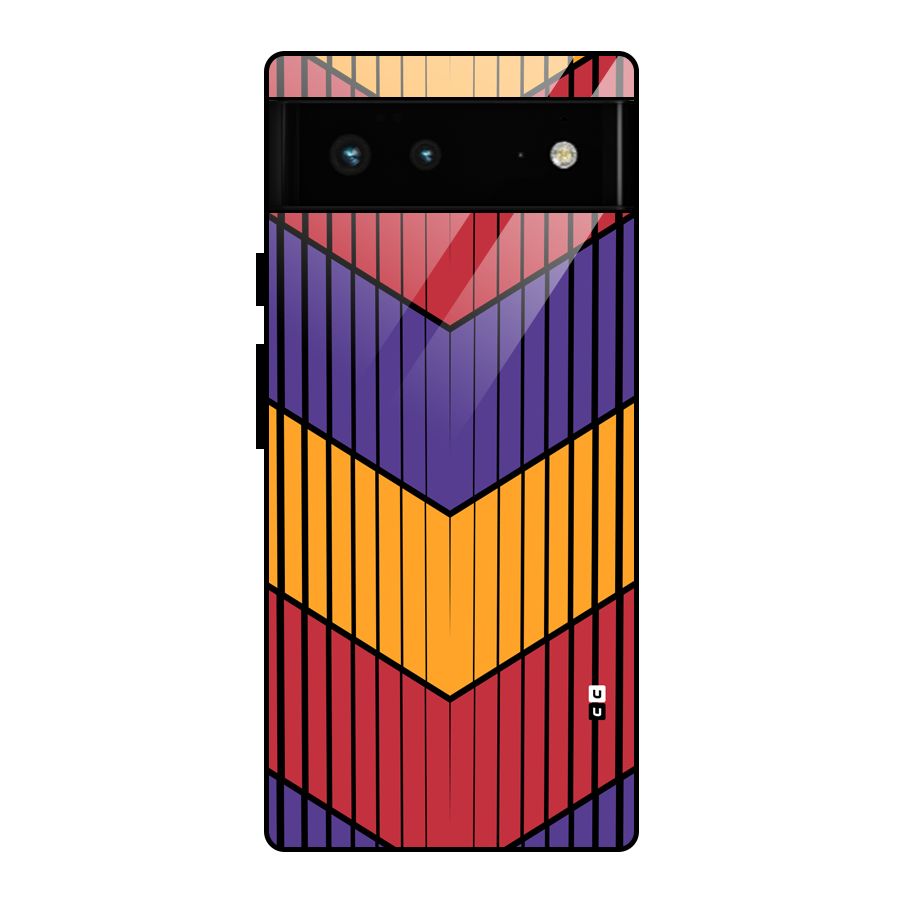 Angular Stripes Glass Back Case for Google Pixel 6